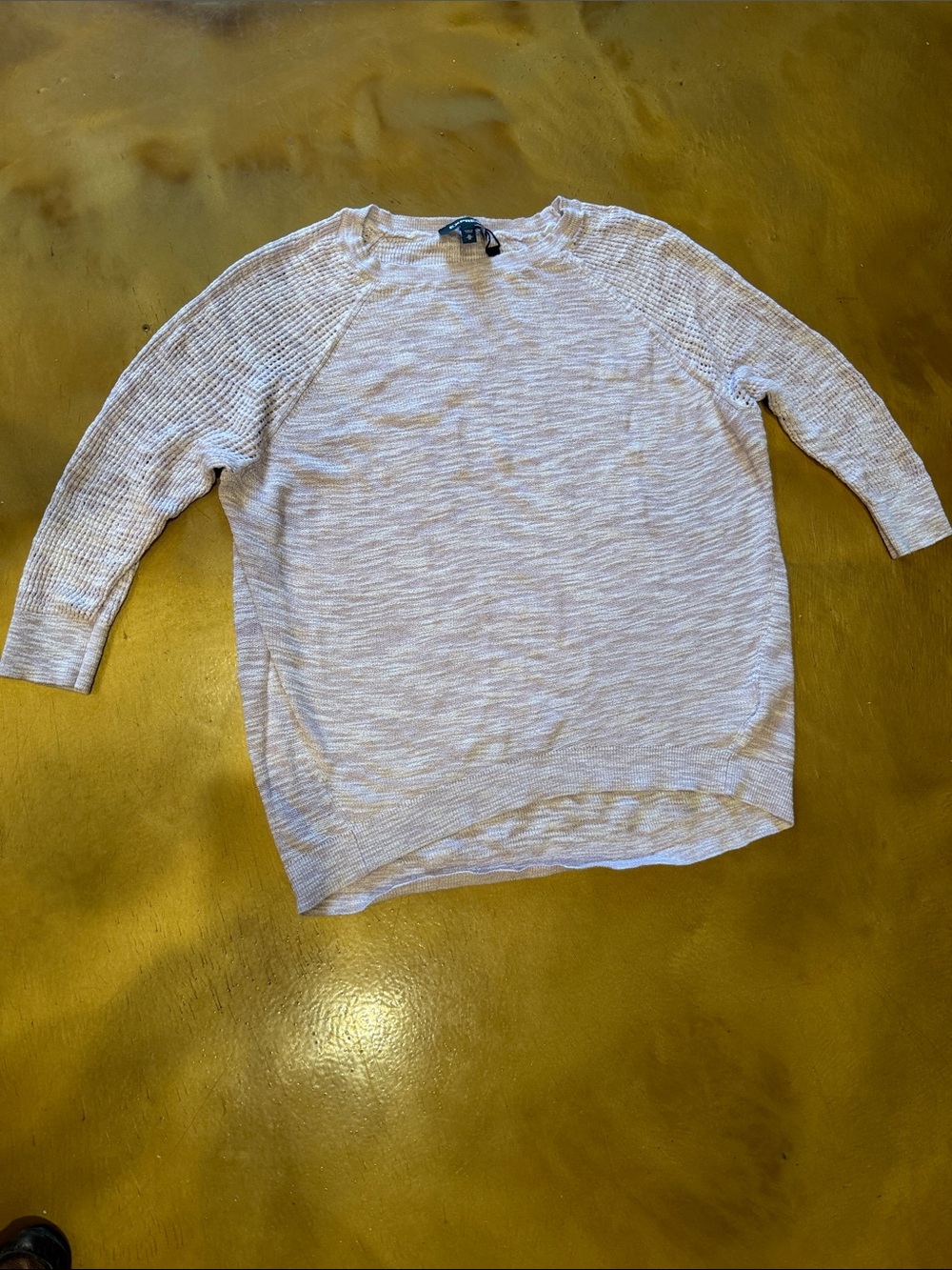 Express Light Gray Crew Neck Sweater